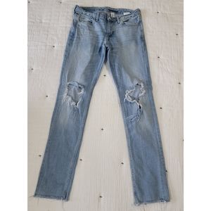 &Denim by H&M distressed skinny low waist jeans size 29